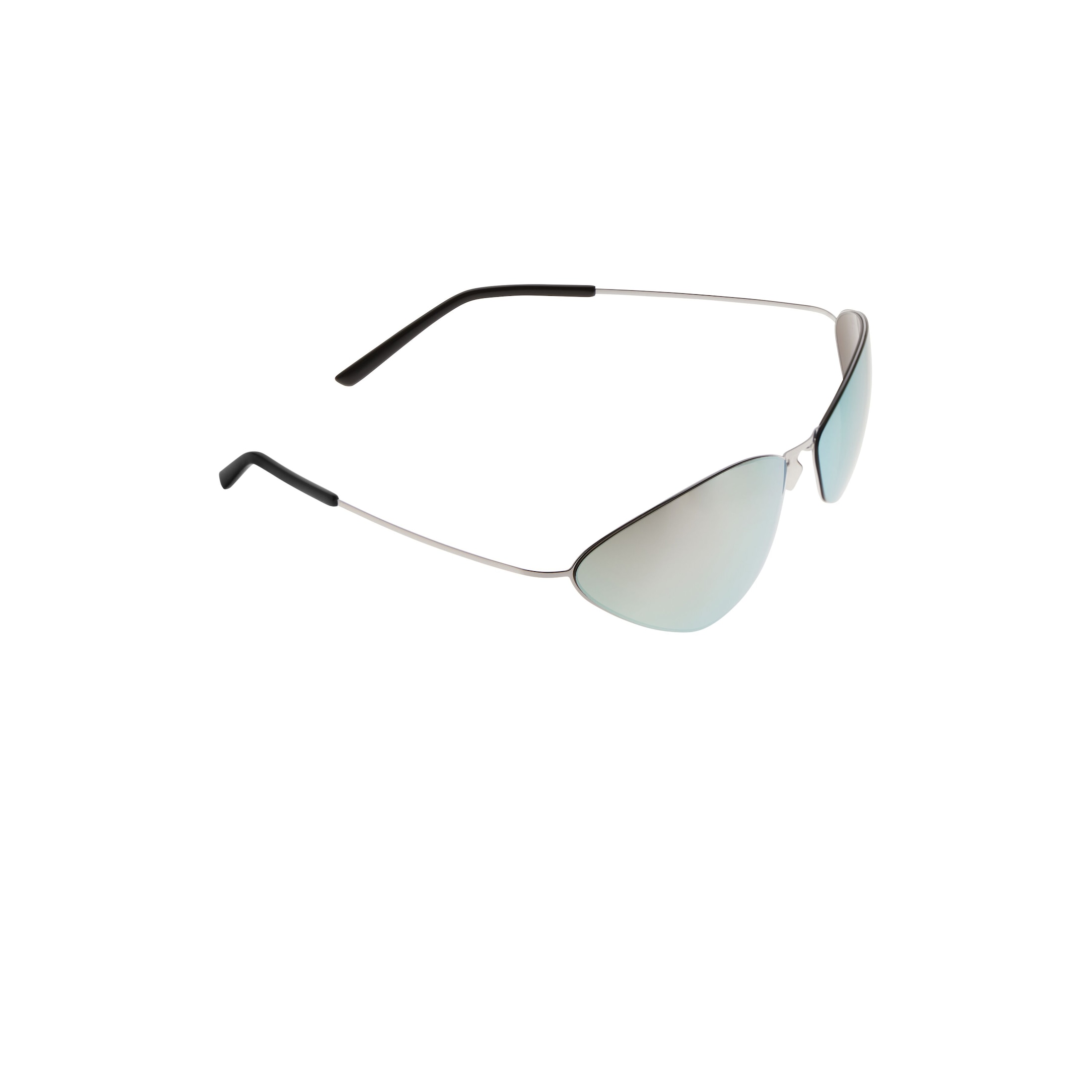 Malibu Round Sunglasses in Silver - Image 7